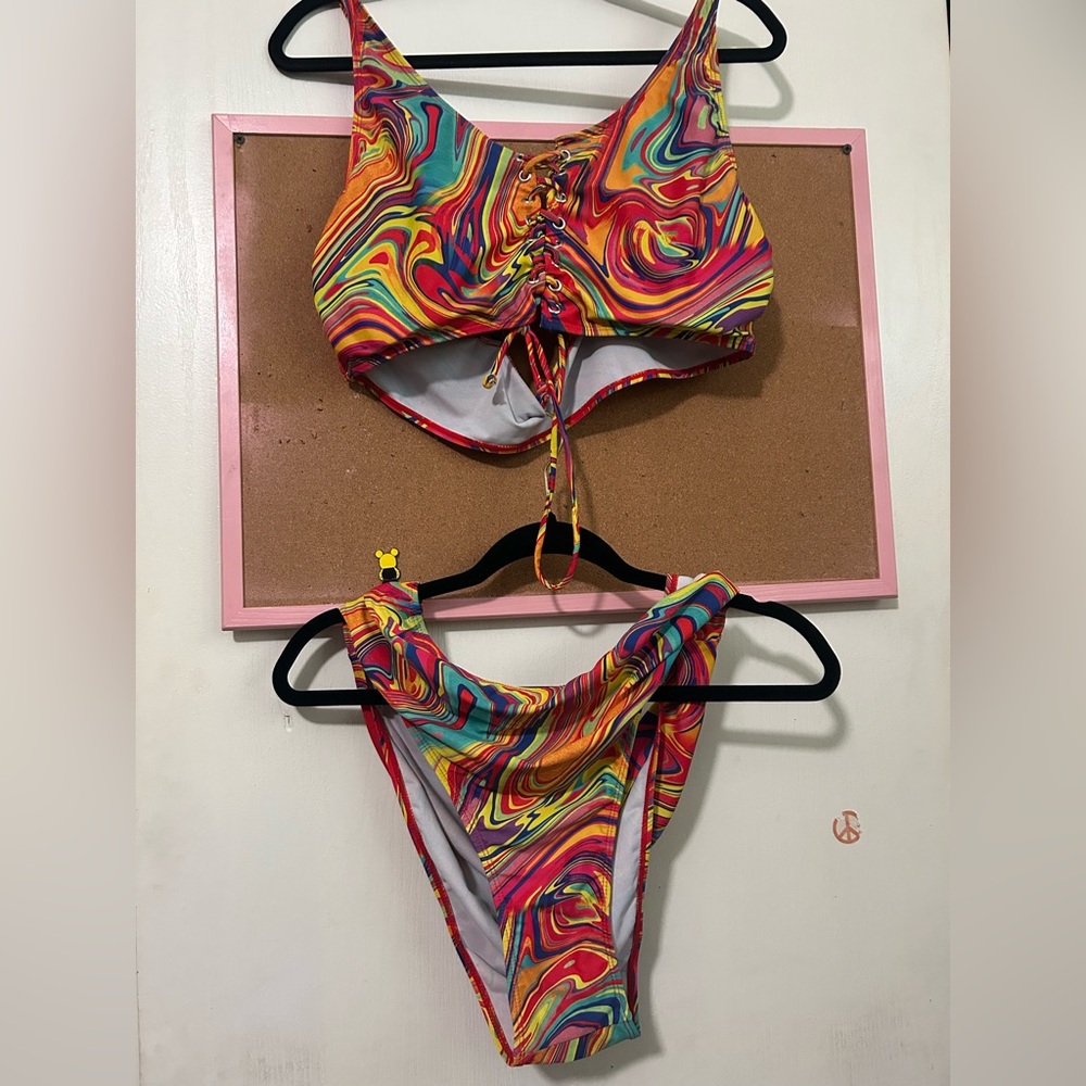 Colorful Swirl Bikini Set
